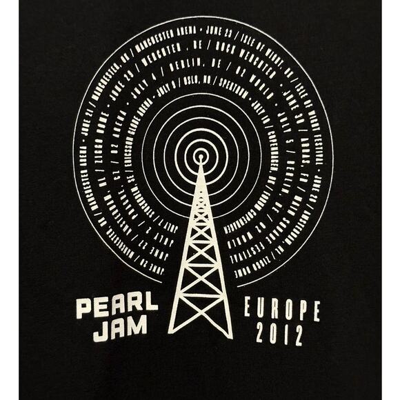 Pearl Jam  2012 European Tour - Unisex Concert T-shirt (size S) - Picture 4 of 4